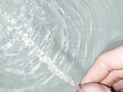 Playing in the tub